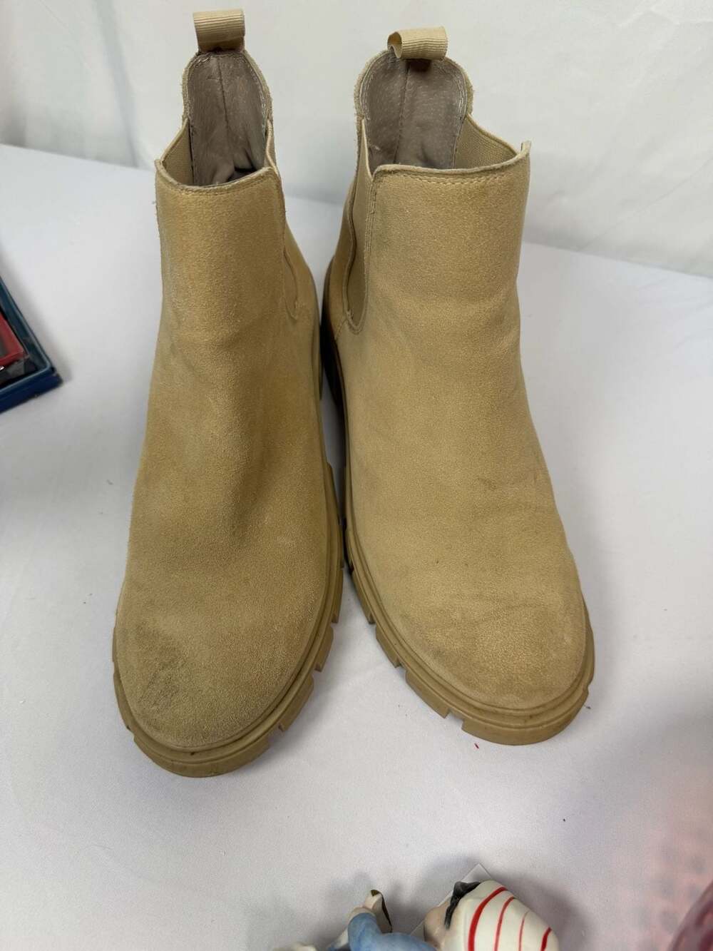 Steve Madden Howler Chelsea Booties in Sand Suede - Picture 4 of 6